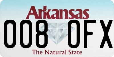 AR license plate 008OFX