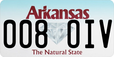 AR license plate 008OIV