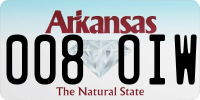 AR license plate 008OIW