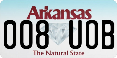 AR license plate 008UOB
