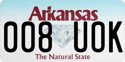 AR license plate 008UOK