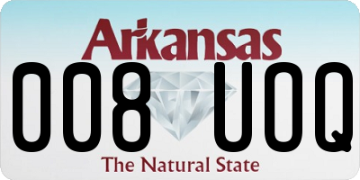 AR license plate 008UOQ