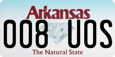 AR license plate 008UOS