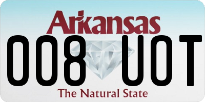 AR license plate 008UOT