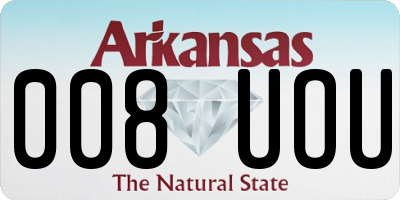 AR license plate 008UOU
