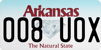 AR license plate 008UOX