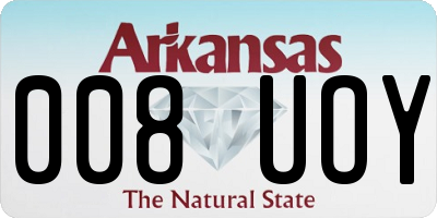 AR license plate 008UOY