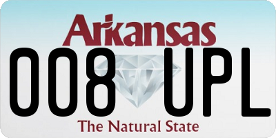 AR license plate 008UPL