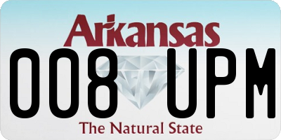AR license plate 008UPM