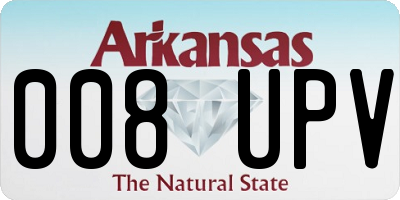 AR license plate 008UPV