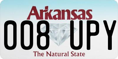 AR license plate 008UPY