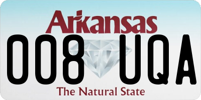 AR license plate 008UQA