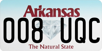 AR license plate 008UQC