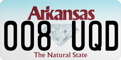 AR license plate 008UQD