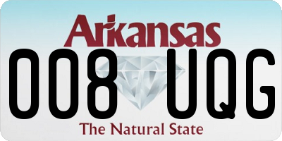 AR license plate 008UQG