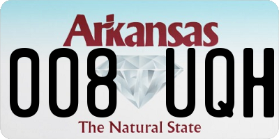 AR license plate 008UQH