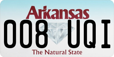 AR license plate 008UQI