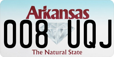 AR license plate 008UQJ