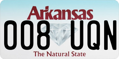 AR license plate 008UQN
