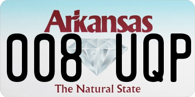 AR license plate 008UQP