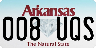 AR license plate 008UQS