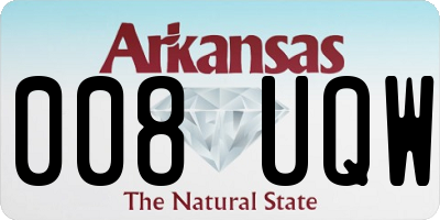 AR license plate 008UQW