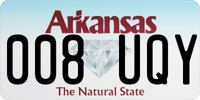 AR license plate 008UQY