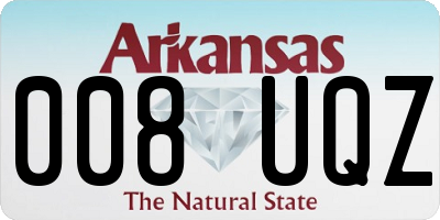 AR license plate 008UQZ