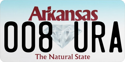 AR license plate 008URA