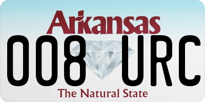 AR license plate 008URC