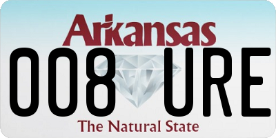 AR license plate 008URE