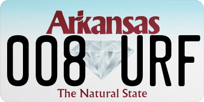 AR license plate 008URF