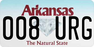 AR license plate 008URG