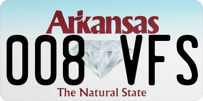 AR license plate 008VFS