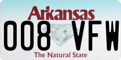 AR license plate 008VFW