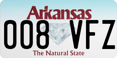 AR license plate 008VFZ