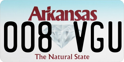 AR license plate 008VGU