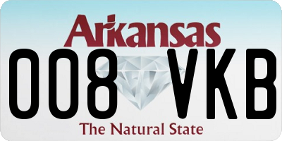 AR license plate 008VKB