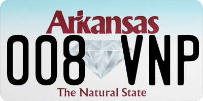 AR license plate 008VNP