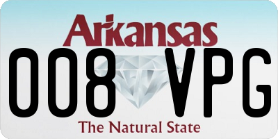 AR license plate 008VPG