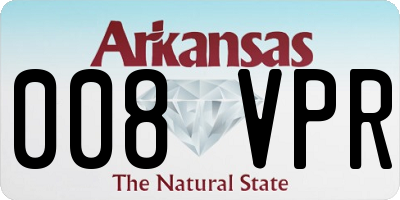 AR license plate 008VPR