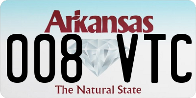 AR license plate 008VTC
