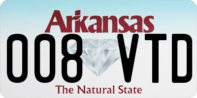 AR license plate 008VTD