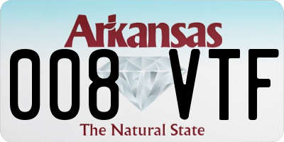 AR license plate 008VTF