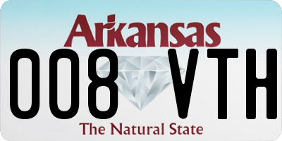 AR license plate 008VTH