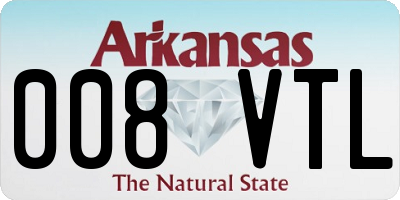 AR license plate 008VTL