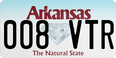 AR license plate 008VTR