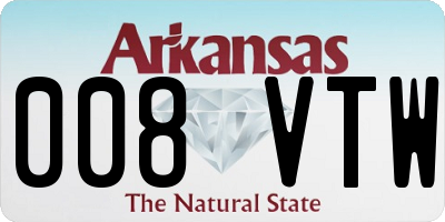 AR license plate 008VTW