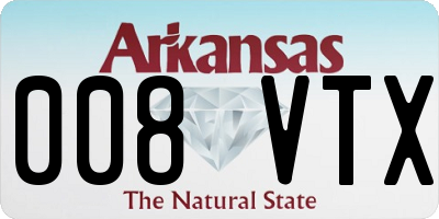 AR license plate 008VTX