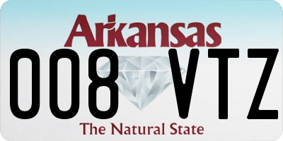 AR license plate 008VTZ